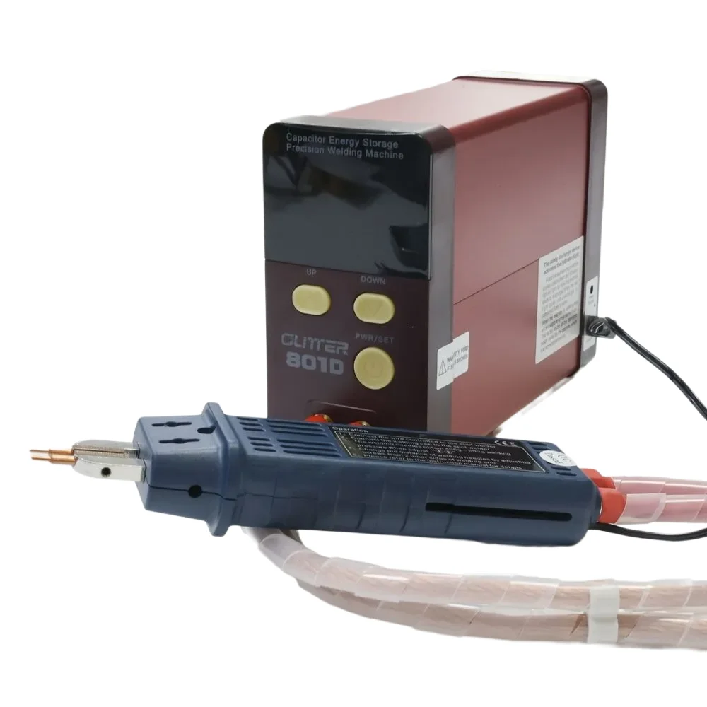 

Capacitor Mobile Spot Welder 801D Capacitor Energy Storage Pulse Welding Machine Battery Welder Spot Welder 0.2mm 100-240V
