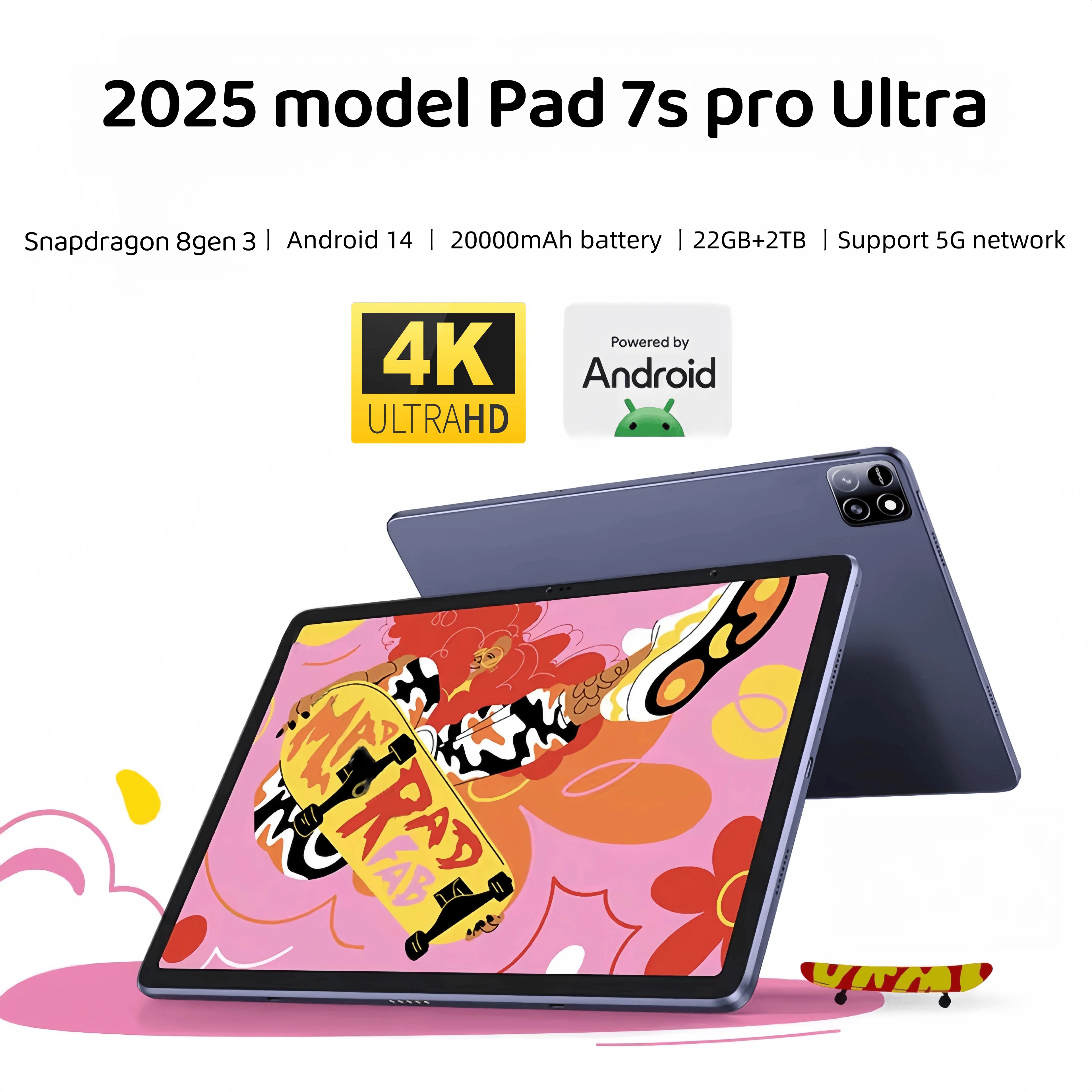 yZ[z2025NŐV O[o ^ubg mi Pad Android 14 Snapdragon 8 Gen 3 11C` \tgCgXN[ Pad 7 Pro Ultra WiFi GPS WPS 5G PC