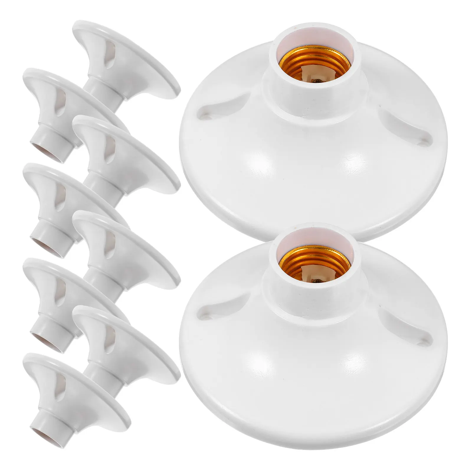 

10Pcs Ceiling Light Fitting Durable Bakelite E27 Lamp Bulb Socket Holder Flame Retardant Lamp Holder Replacement