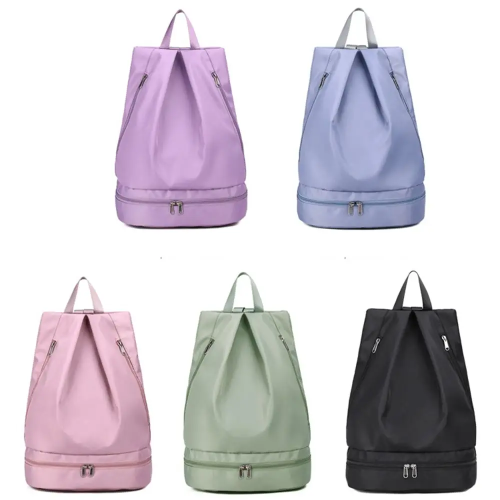 Wet Dry Separation Fitness Bag Waterproof Foldable Swimming Backpack Expansion Shoe Compartment Sports Shoulder Tote Hiking