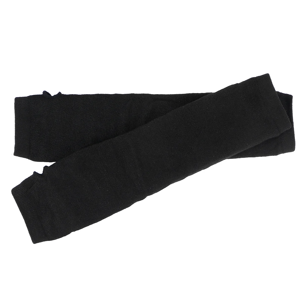 

Knitted Fingerless Gloves Winter Arm Sleeves Long Warmers Soft Stretchy for Outdoor Indoor Use Black Winter Long Gloves