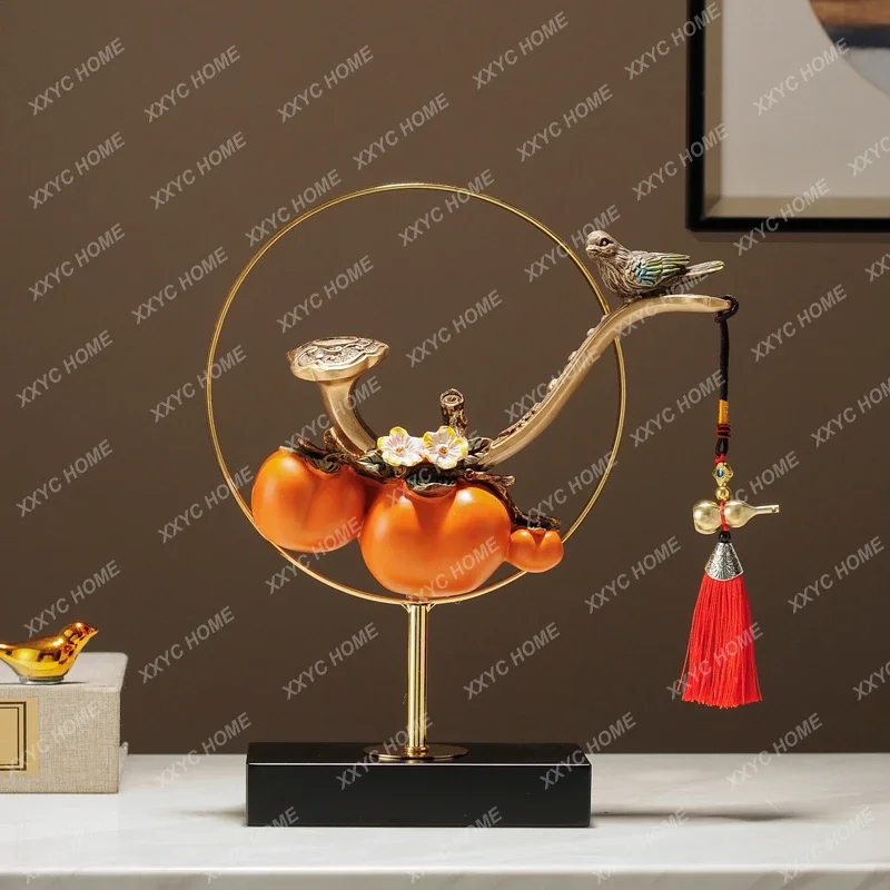

All the Best Persimmon Decoration Chinese Style Living Room Wine Cabinet Office Furnishings Ornament