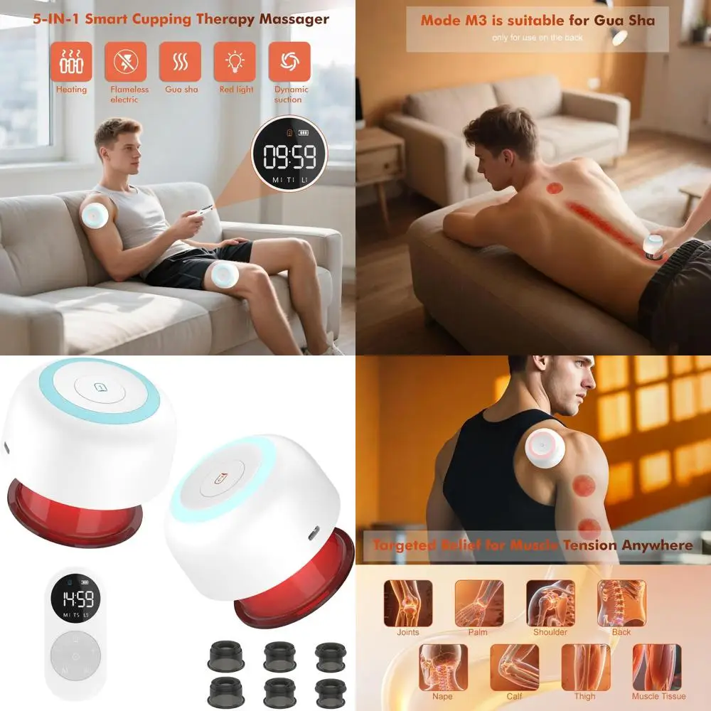 

Набор для массажа банками (двойной комплект) для снятия боли, усталости мышц и расслабления мышечных узлов