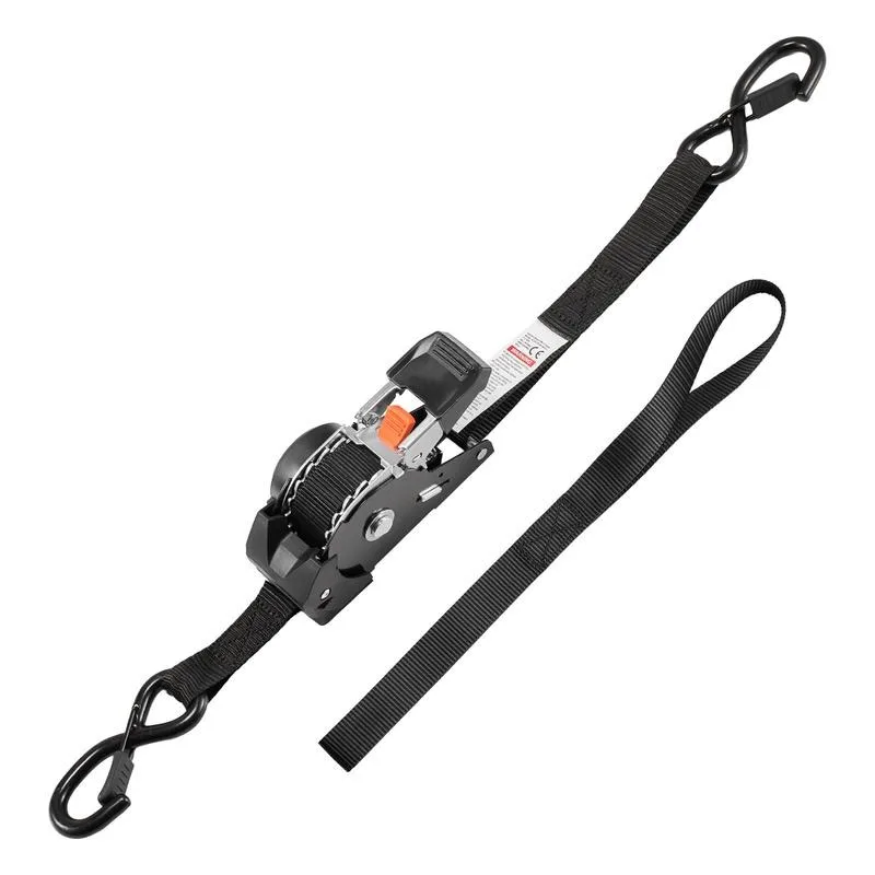 

Retractable Ratchet Straps, 1 in x 10 ft, Tie Down Straps with S Hooks, 1200 lbs Break Strength, 4 Soft Loops, Tie Down Ratcheting for Moving, Trailers, Motorcycles, Kayaks, Car Roof, 4 Pack