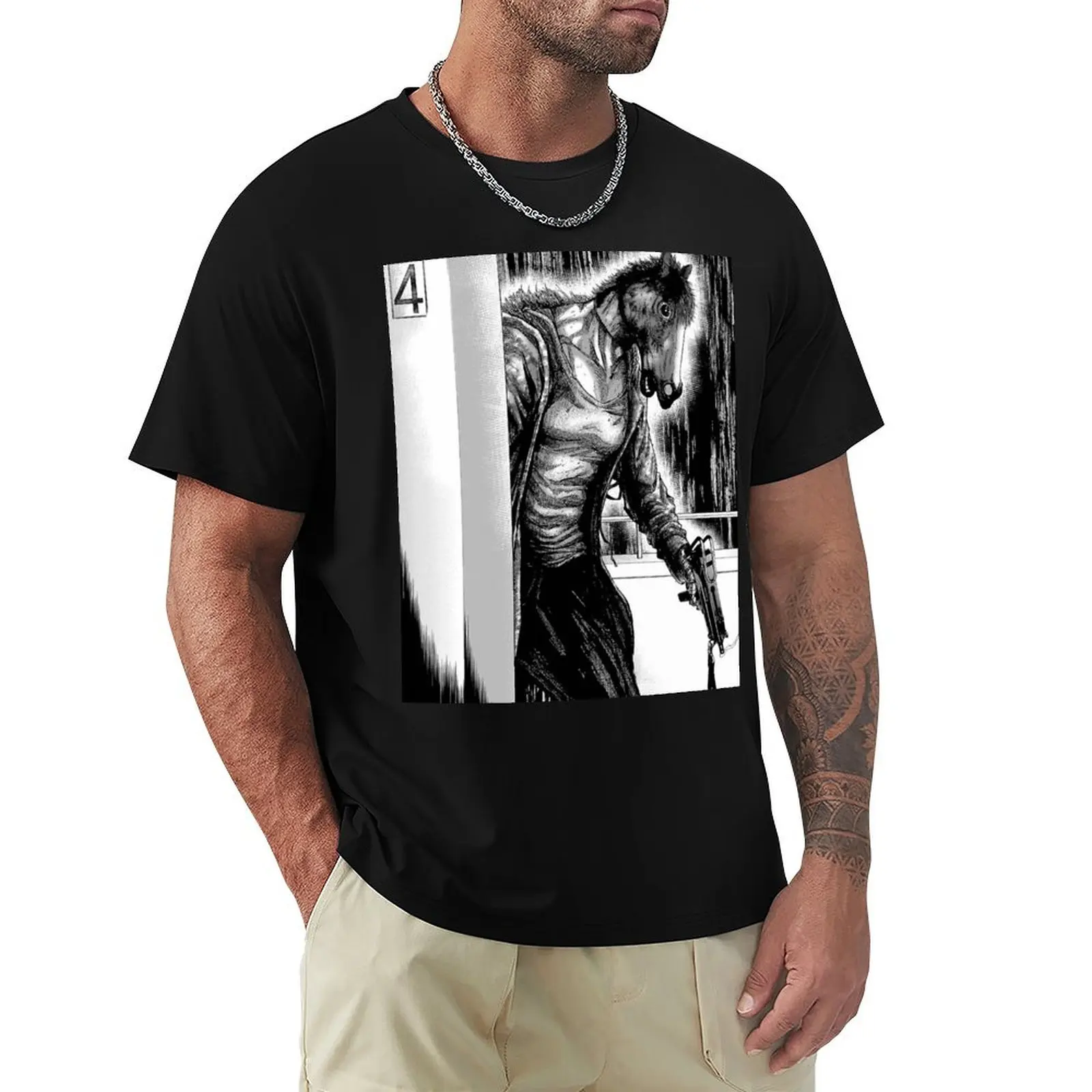 

Horse Alice In Borderland T-Shirt Luxury man tees Blouse funny t shirts for men