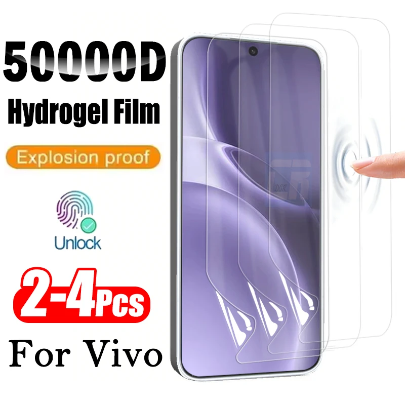 

2-4-слойная взрывозащищенная гидрогелевая пленка для Vivo X300 Pro X200 FE X200S X200 Pro mini X80 Lite, мягкие силиконовые защитные пленки для экрана