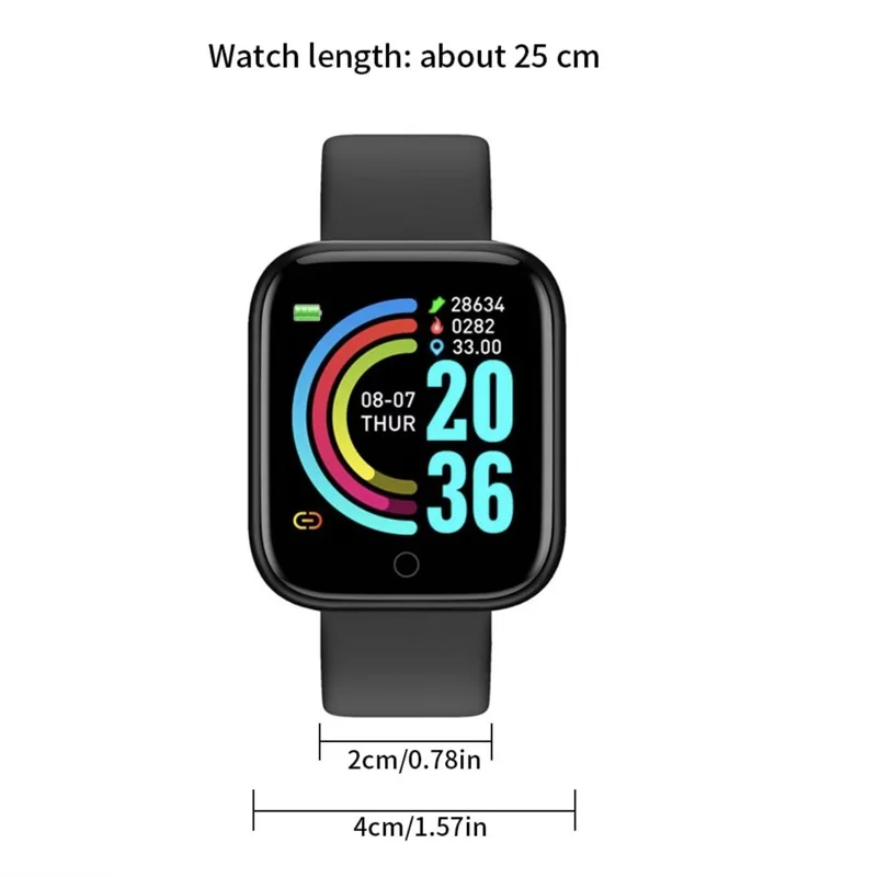 Smart Watch Men Women Heart Rate Blood Pressure Monitor Fitness Tracker Smartwatch Bracelet for Android and IOS Digital reloj