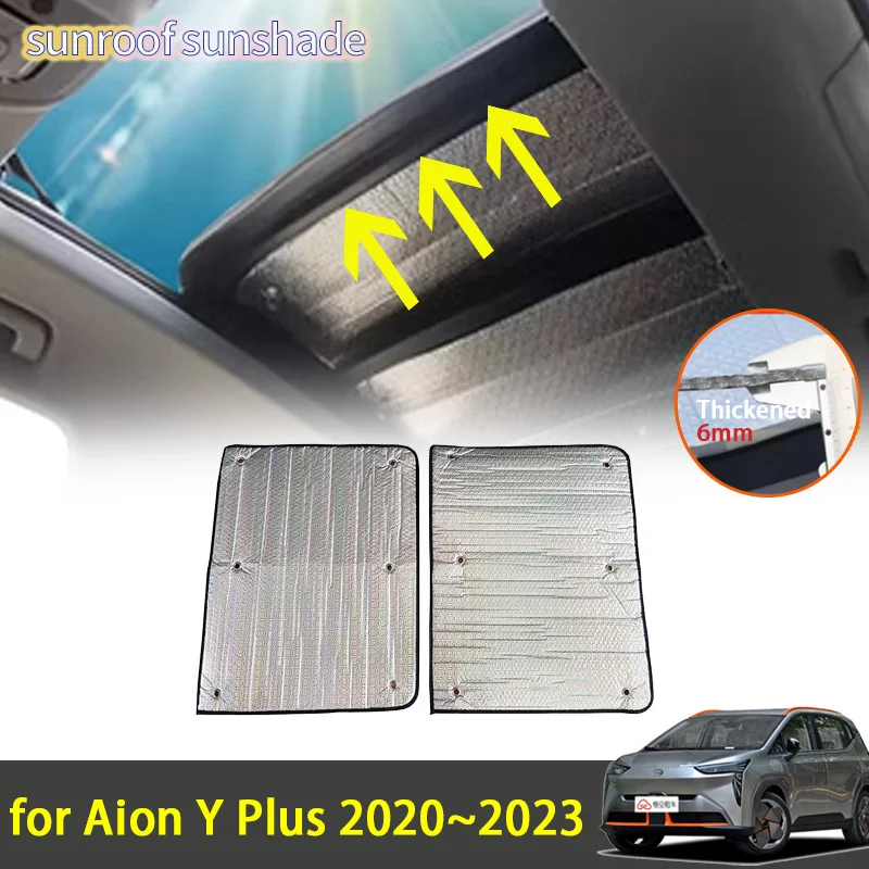 

Sunroof Sunshade for Aion Y Plus 2024 2023 2022 Elaris Leo Aion Y 2021 2022 Accessorie Roof Sunscreen Heat Insulation Windscreen