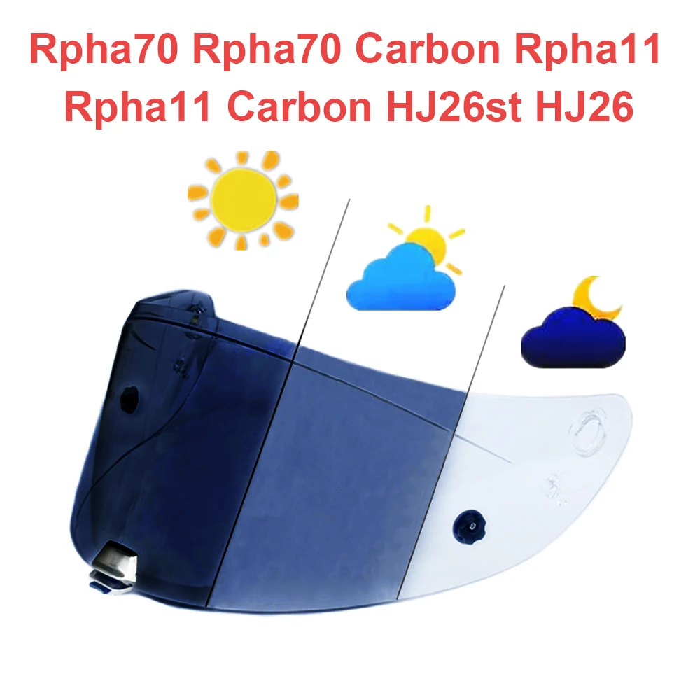 

Фотохромный козырек для HJC Rpha70 Rpha70 Carbon Rpha11 Rpha11 Carbon HJ26, щиток для линз шлема, ветрозащитный, противотуманный, оптическая четкость