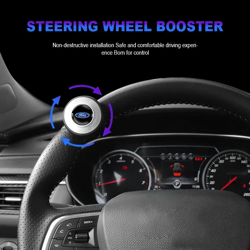 Auto Accessories Car Steering Wheel Power-assisted Rotary Button Booster Ball For Ford Focus Mondeo MK1 MK2 MK4 MK3 Fiesta ST