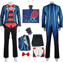 New Fashion Vox Cosplay Mask Costume Uniform Coat Pants Shirt for Men Adult Outfits Halloween Carnival Party Roleplay Suit