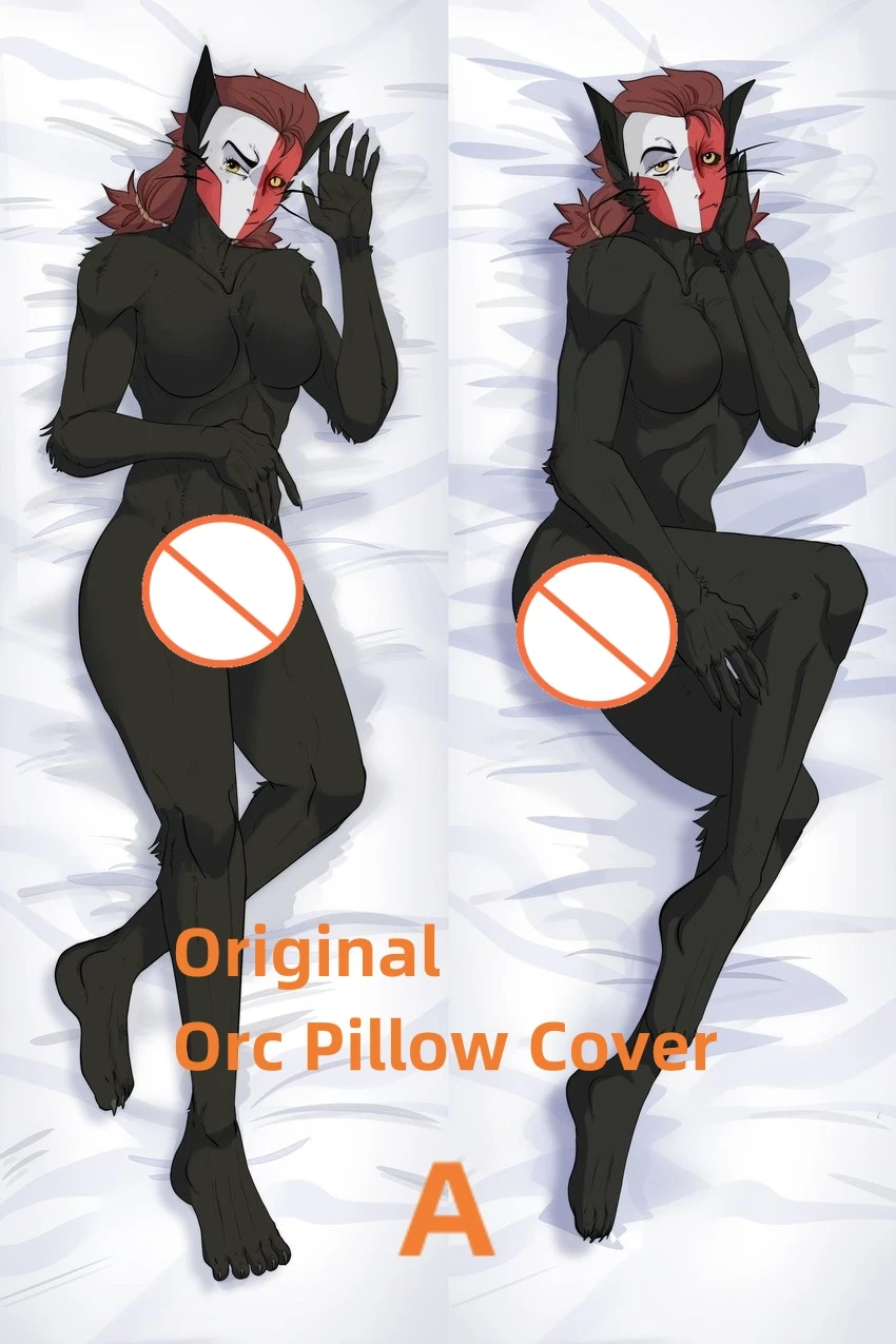 

Dakimakura Anime Pillow Case Original Animal Orcs Double-sided Print Of Life-size Body Pillowcase Gifts Can be Customized