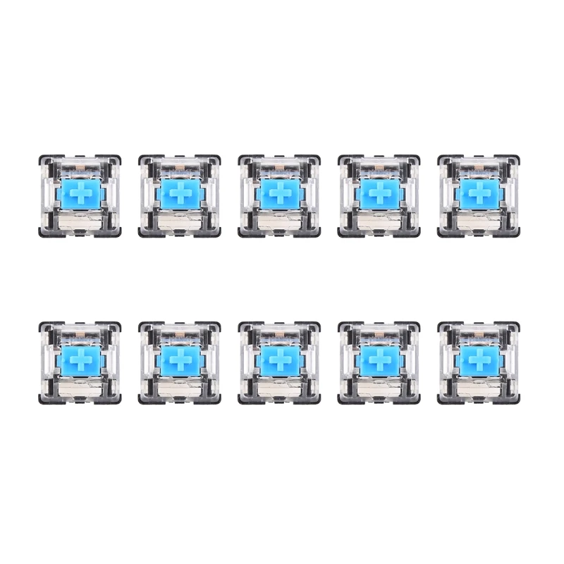 10Pcs Brand New Mechanical Keyboard Shaft Switches Blue Long Clicks