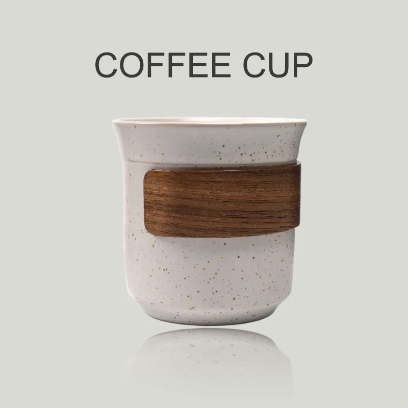 

190ml Ceramic Espresso Cup, American Retro Heat-resistant Tasting Cups, Household Drinking Ware Accessories and Tools