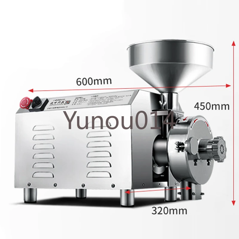 

HR-3000 Electric Grain Grinder, Commercial Grinding , Dry Grain, Soybean, Corn, Spice, Herb, Coffee Bean, Wheat, 50kg, 3000W