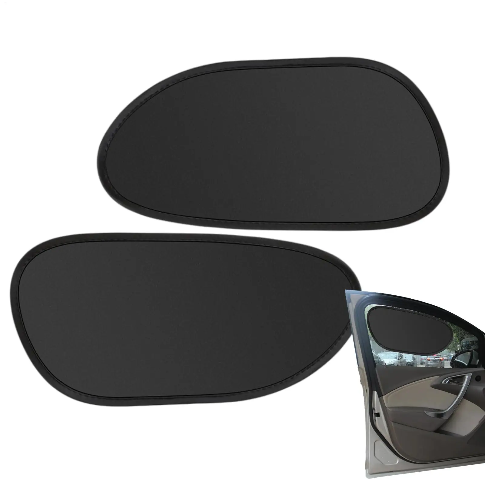 

Sunshade for Car Windshield 2 Pieces UV Protection Electrostatic Car Sunshade Side Window Shield for Automotive Vehicle SUV