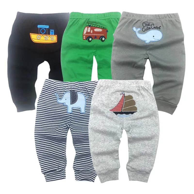 5Packs Unisex Baby Pants Spring Summer Kids Harem PP Trousers Cotton Knitted Boy Girl Toddler Leggings Newborn Infant Clothing