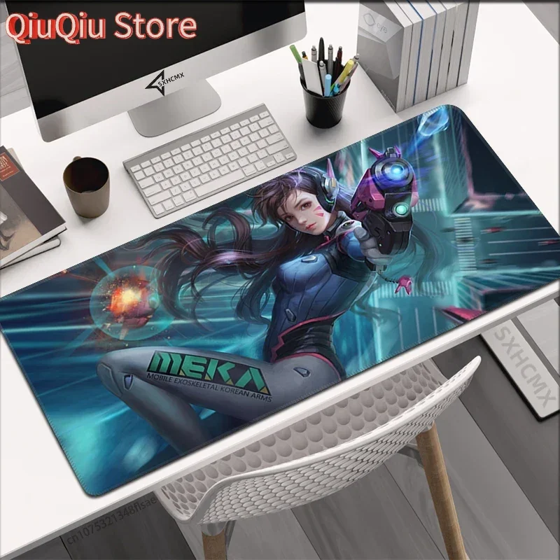 

Mouse Pad Gamer Overwatch D.Va Computer Laptop Anime Keyboard Mouse Mat XXL Large Mousepad Keyboards Gamers Decoracion Desk Mat