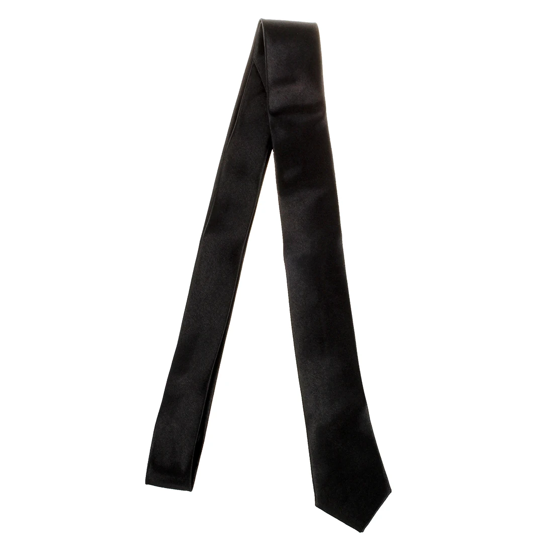 Corbata informal Unisex, corbata ajustada, corbata de cuello estrecha, negra