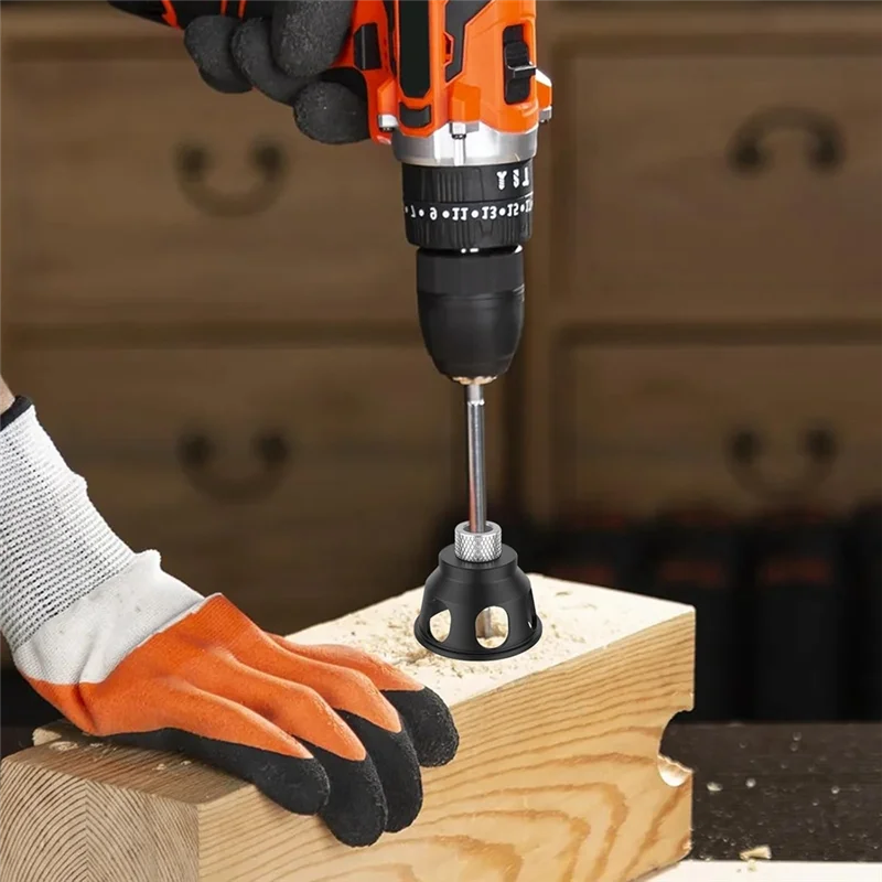 Guida per fori per trapano angolare A26F-90 gradi Posizionatore per fori diritti Maschera per punte da trapano Maschera per tasselli autocentranti