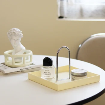 Skandynawski Ins stylowe taca biurkowy kreatywny klucz do aromaterapii korytarz taca do sklepu ozdoby do dekoracji domu