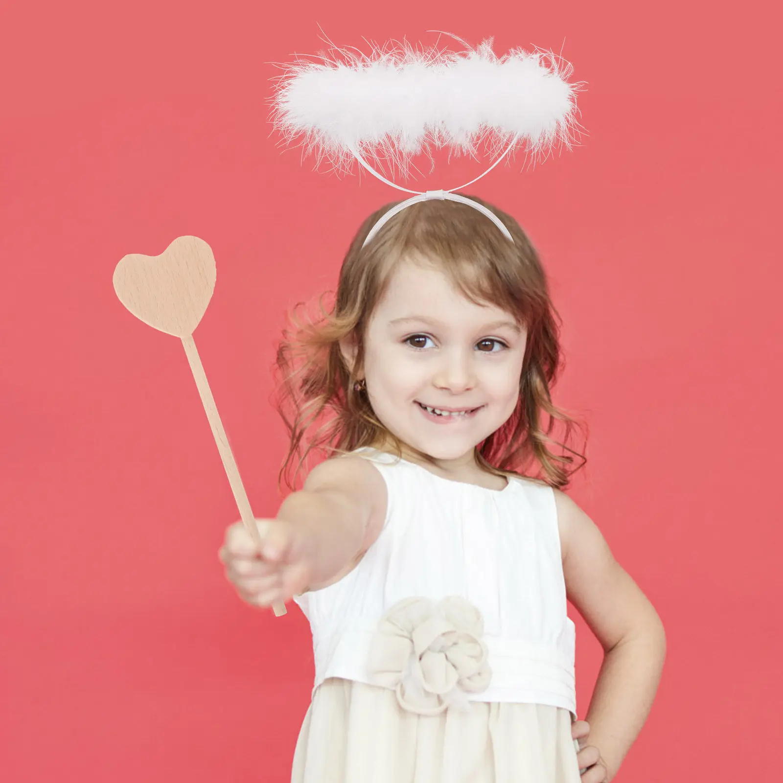 

2Pcs Wooden Fairy Wand DIY Unpainted Fairy Stick Performance Photo Props Party Decor Performance Props