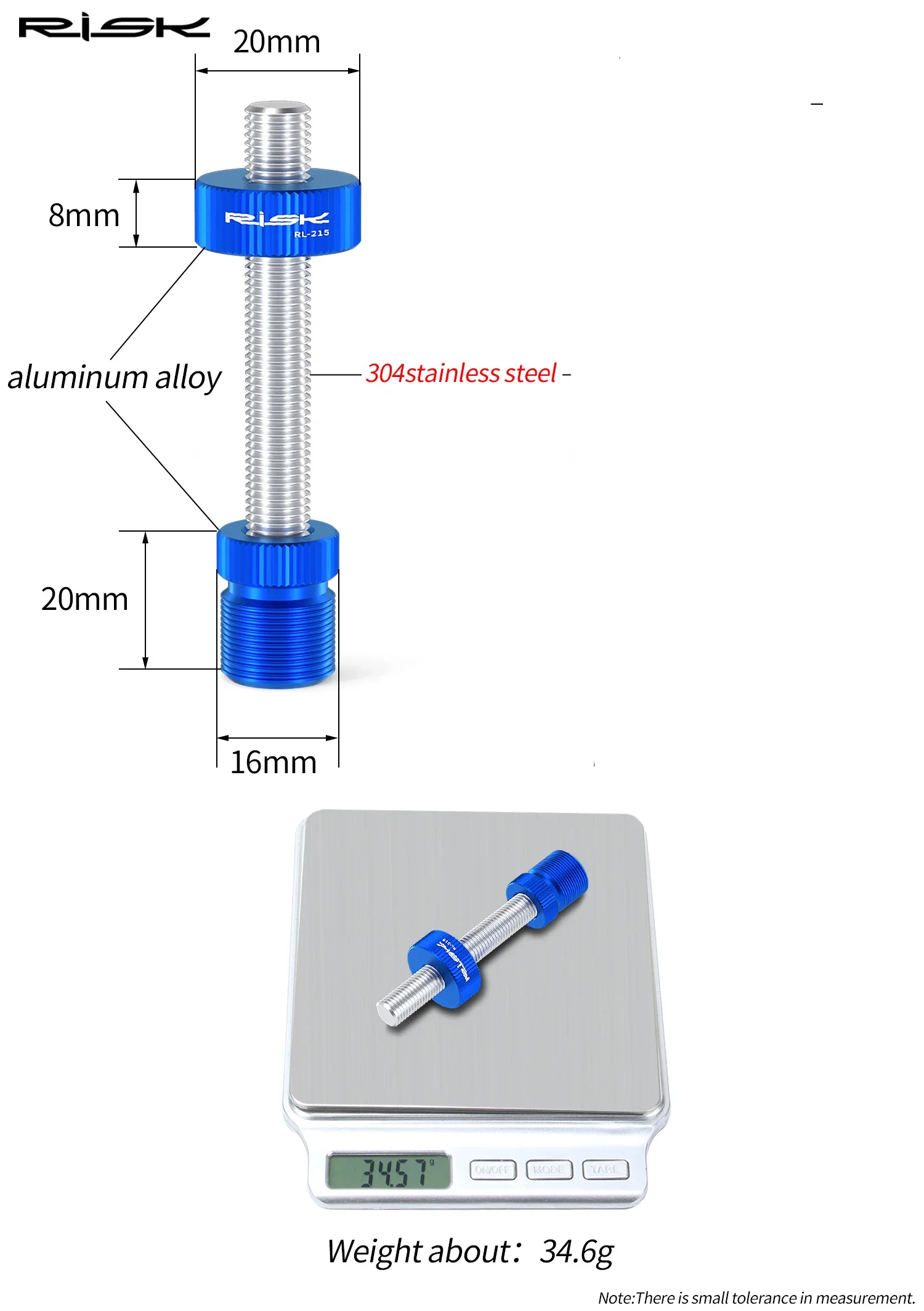 RISK RL215PRO Bike Bicycle Square & Spline Axis BB Bottom Bracket Anti Drop Auxiliary Removal Disassembly Repair Tool Fixing Rod view 6