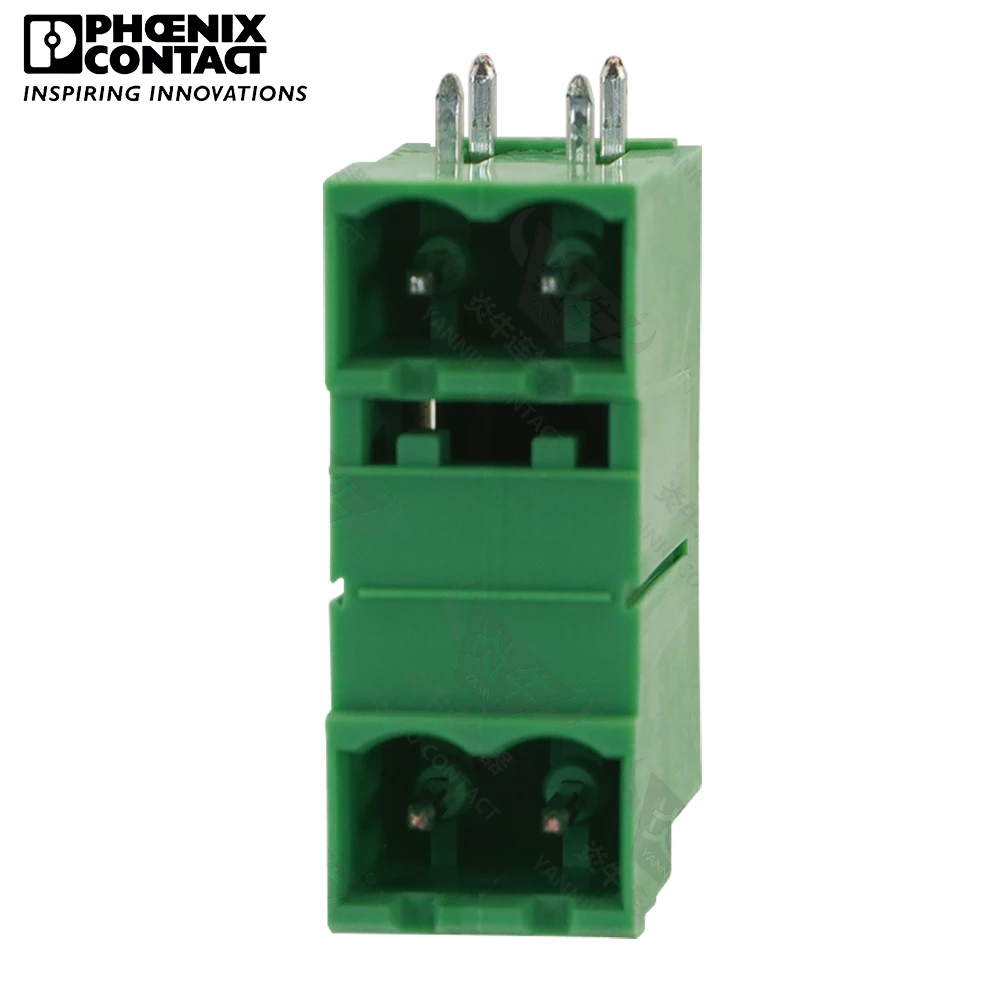 Conector de contato Phoenix original, PCB Pluggable, Plug-In Terminal Block, 2 Pin, MDSTB 2.5 G1, 5.08mm, 1938948, 1Pc