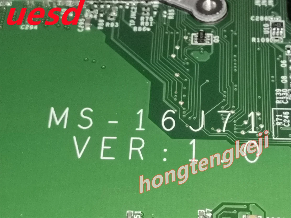 MS-16J71 VER 1.0 PARA MSI CX72 (7a geração) CX62 MS-16J7 MS-1797 PLACA-mãe para laptop com I7-7500U e GT940MX TEDE OK