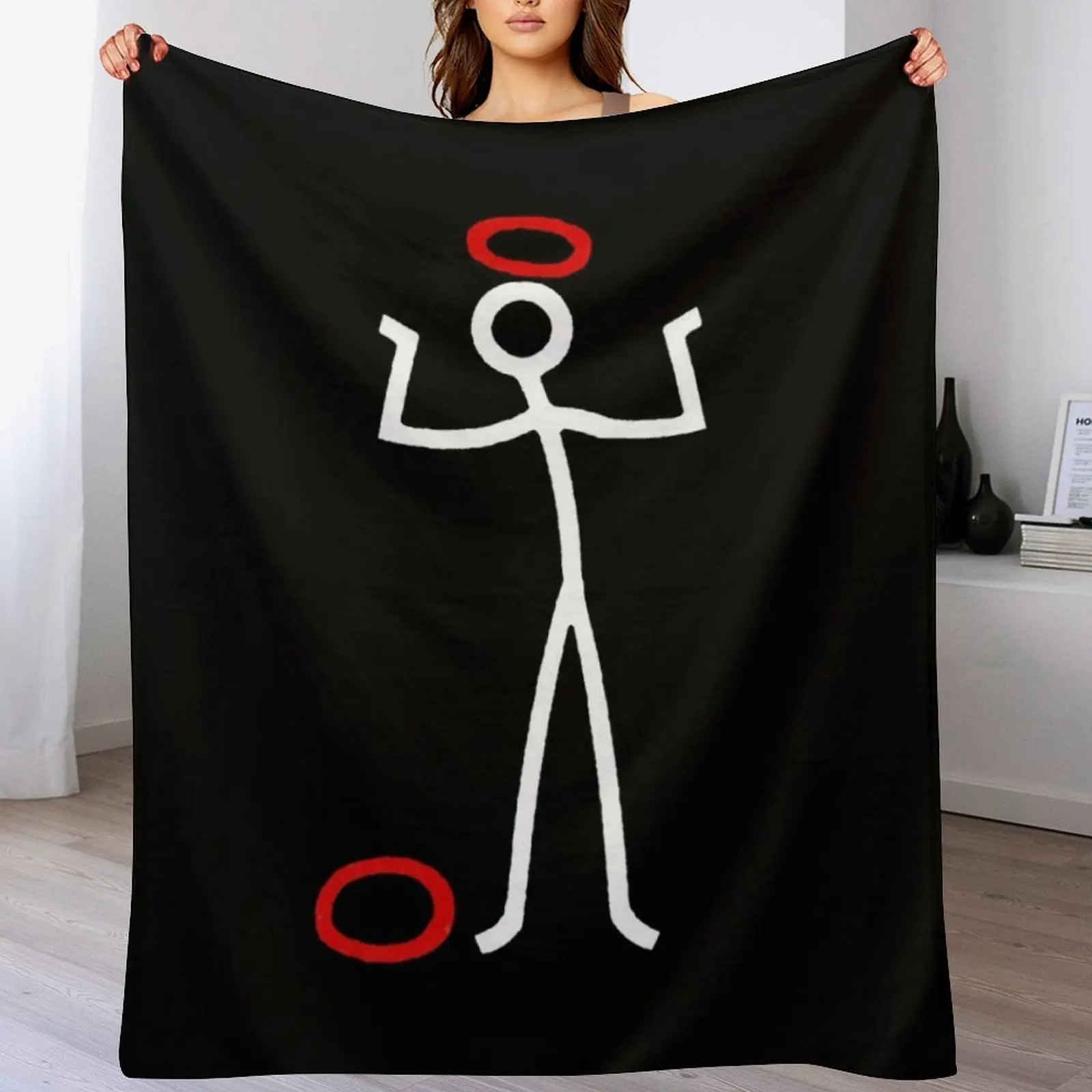 

A Proud Saint Throw Blanket Warm Accent Blanket for Living Room Decoration