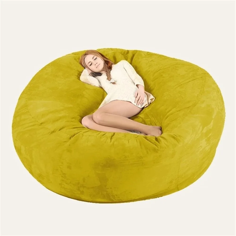 

Bean Bag Chair Cover(no Filler),Adults Luxurious Giant 6/7/8ft Huge Bean Bag Chair for Organizing Children Plush Toys or Memory