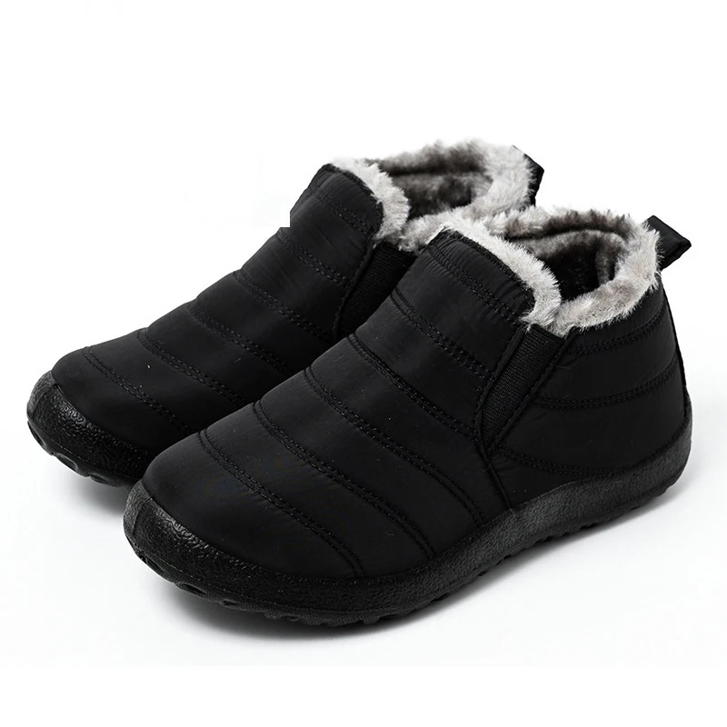 Kidmi Winter Fuzzy Women Shoes Warm Cold-proof Velvet  Antiskid Waterproof Women Boots Outdoor Indoor Soft House Women Shoes