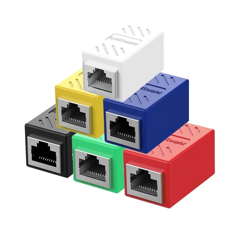 Connettore RJ45 Extender di rete adattatore Ethernet femmina a femmina accoppiatore Splitter interfaccia Gigabit per connessione Internet