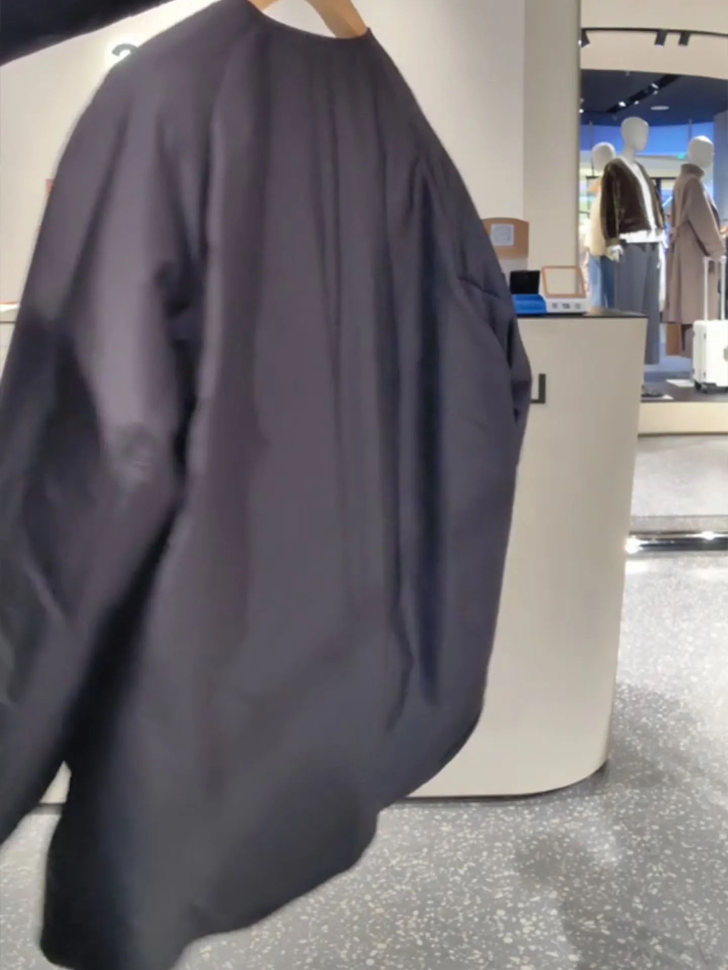 Ele Bla Mid-Length Women's down Jaet Winter 2025 Dstring Waist Loose Versatile Warm Outerwear Commute Sle Korean...