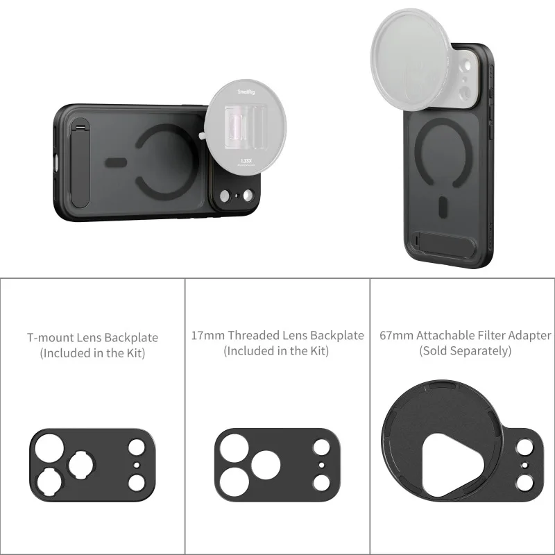 حافظة هاتف SmallRig FilMov خفيفة الوزن Magsafe للتصوير الفوتوغرافي لهاتف iPhone 17 Pro/ Pro Max Suit 67 مم فلتر مغناطيسي