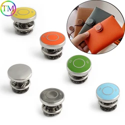 5-25-50PCS 15x10mm Stainless Steel Buttons Metal Hollow Eyelet Rivets For Tote Passport Purse Bags Adjustment Buckle Accessories