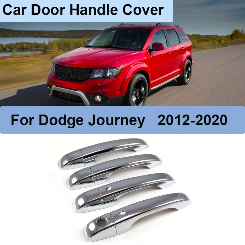 

Carbon Fiber Car Handle Or Chrome Door Cover Trim Set for Dodge Journey Fiat Freemont JC 2012~2020 2019 Car Accessories Stickers