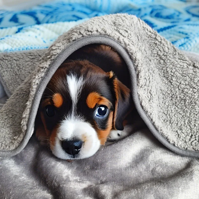 Waterproof Urine-Proof Blanket, Double-Layer Thickened Warm Sleeping Blanket, Suitable for All Seasons, Pet Mat for Cats and Dog