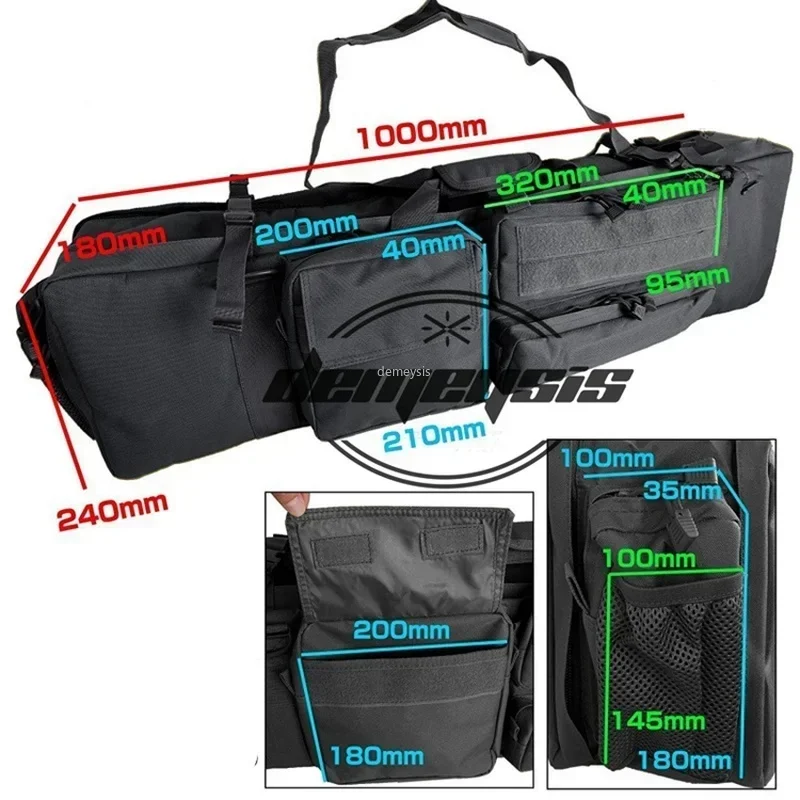 Bolsa táctica portafusiles doble – Acolchada con bandolera - imagen 4