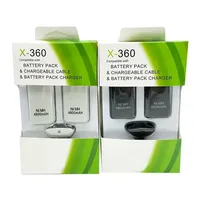 3 in1 4800mAh Battery Rechargeable Pack with USB Charger Cable for Xbox 360 Wireless Game Controller Gamepads Batteries