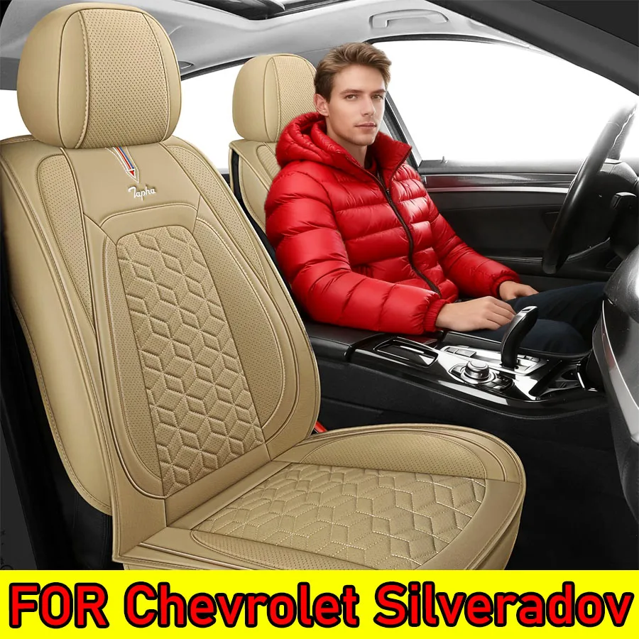 

FOR Chevrolet SilveraUniversal Car Seat Covers for Car Automotive Seat Covers PU Leather Car Seat Protector Fit for Most Sedans