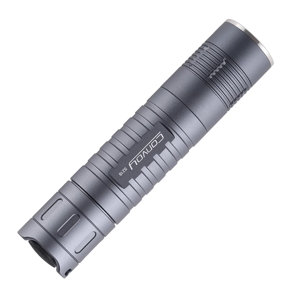 Фонарик Convoy S21B B35AM 519A 719A с высоким CRI, с медным DTP/ ar-покрытием, защита от перегрева 12 групп, фонарик 21700, аналогичный