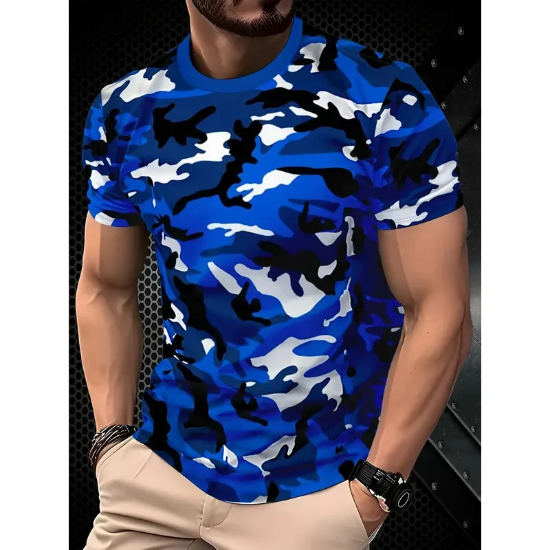 Men's Quick Dry Sports T Shirt 3D Breathable Mesh Moisture Wicking Outdoor Running Fitness Short Sleeve American Retro