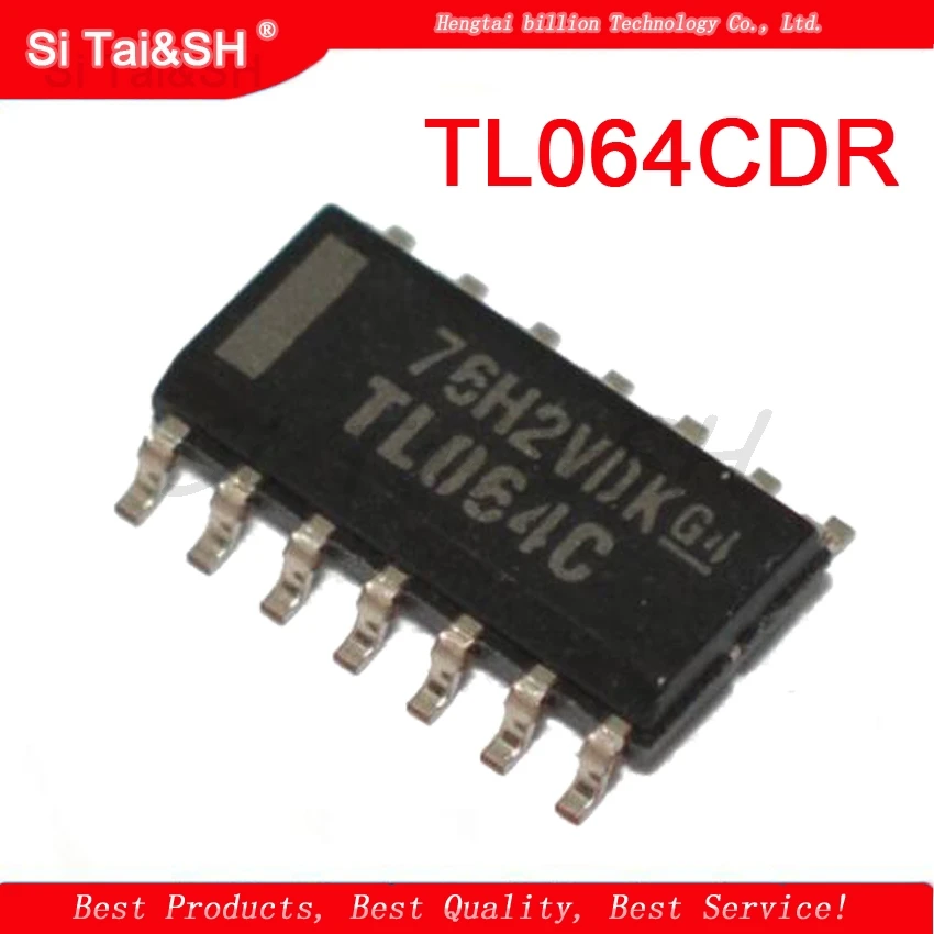 10PCS TL064CDR SOP14 TL064C TL064 Operational amplifier op amp Quad Low-Noise JFET-Input New original