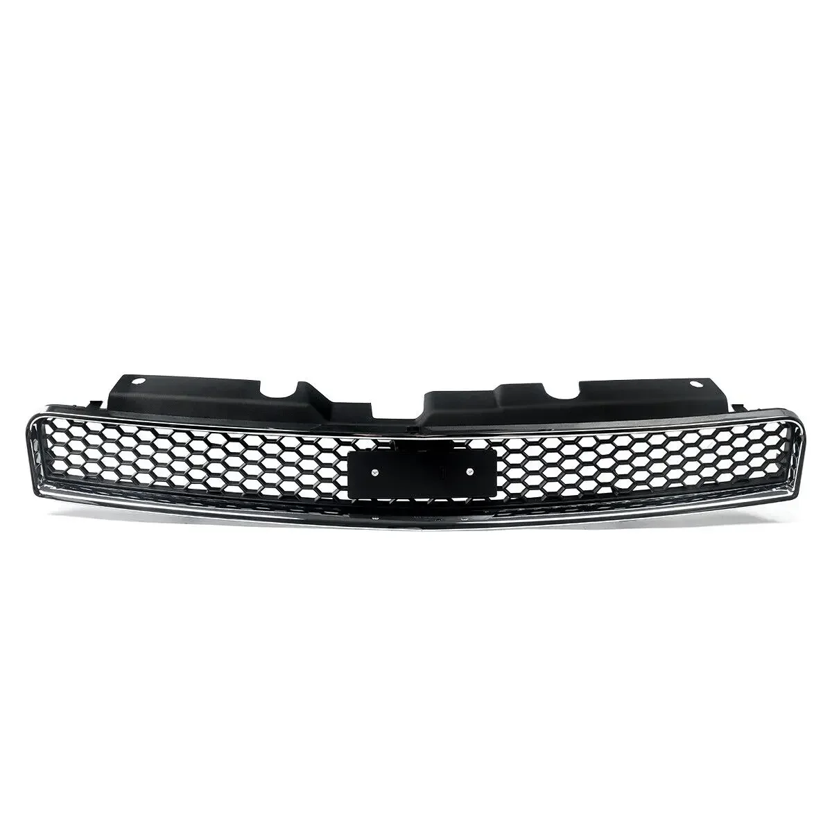 Honeycomb Chrome+Black Front Upper Grille Grill Cover For Chevrolet Impala 2006-2013 car accessoires