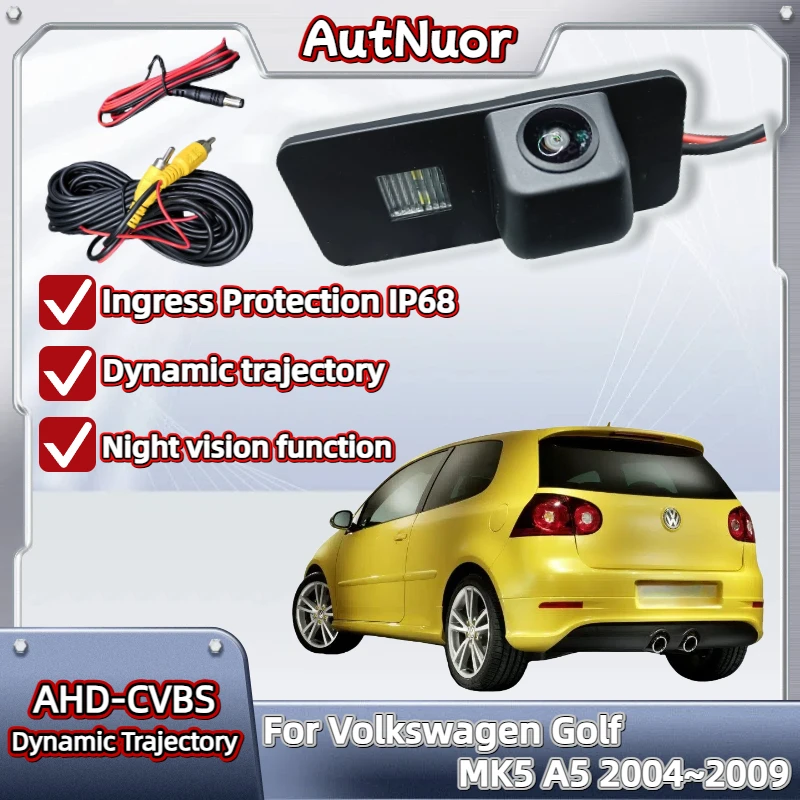 

HD камера заднего вида «рыбий глаз» для Volkswagen Golf MK5 A5 2004 ~ 2009, ночное видение, вид сзади, резервная парковка, CCD-наблюдение