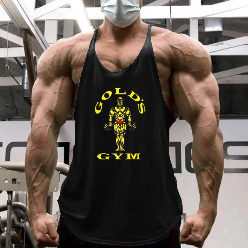 

Muscle Fit Workout Tank Top Cross-Border Men's Training Vest Breathable Sleeveless Shirt for Gym Sweat-Wicking Summer Singlet
