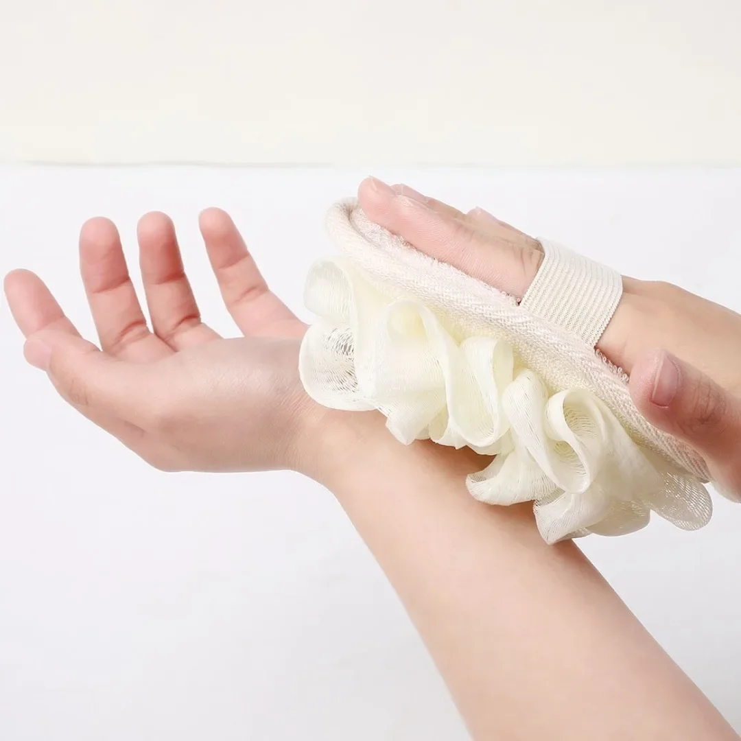 1pc Bath Scrubber for Body Loofah Ball Shower Body Wash Ball Massage Bath Flower Towel for BodyBast Body Scrub For Shower Man