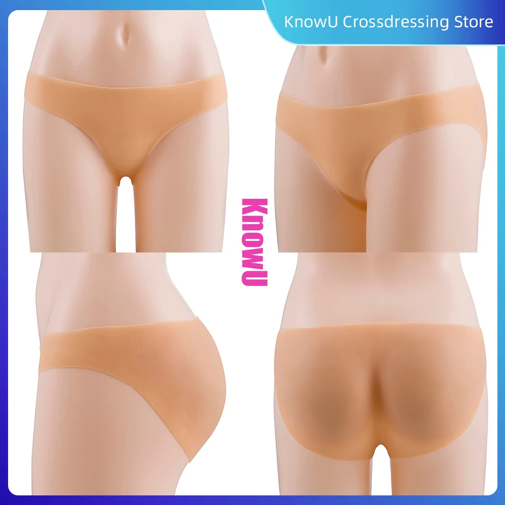 軽量シリコン製ノンマーキングブリーフ、クロスドレッサー向け、快適なマルチカラー＆マルチサイズ下着、日常着に最適