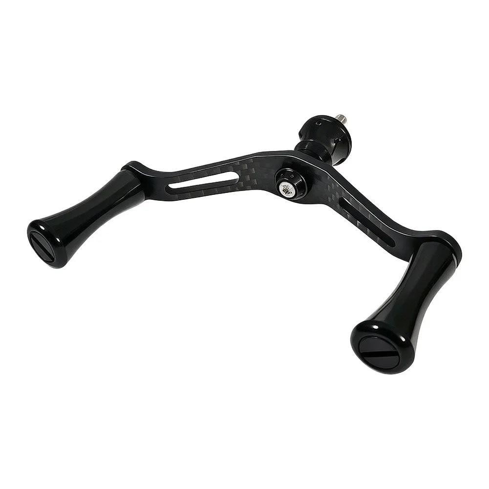 Carbon Fiber Double Handle Fishing Reel Replacement Part For Stella Complex For F4/F6 For Twinpower Cardif For Stradic/Vanfor